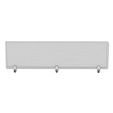 ALERA PP6518 Polycarbonate Privacy Panel, 65w x 0.5d x 18h, Silver/Clear