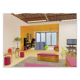 SAFCO PRODUCTS 4750OR Zenergy Ball Chair, Backless, Supports Up to 250 lb, Orange Fabric
