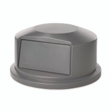 RUBBERMAID COMMERCIAL PROD. 2647-88 GRA Round BRUTE Dome Top Receptacle, Push Door for 44 gal Containers, 24.81" Diameter x 12.63h, Gray