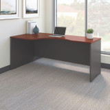 BUSH INDUSTRIES WC24432 Series C Collection Left Corner Desk Module, 71.13" x 35.5" x 29.88", Hansen Cherry/Graphite Gray