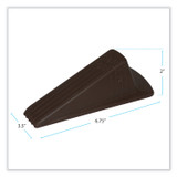 MASTER CASTER COMPANY 00969 Giant Foot Doorstop, No-Slip Rubber Wedge, 3.5w x 6.75d x 2h, Brown, 2/Pack