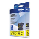 BROTHER INTL. CORP. LC103Y LC103Y Innobella High-Yield Ink, 600 Page-Yield, Yellow