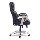 LF PRODUCTS PTE LTD SertaPedic® 49416BLK Emerson Big and Tall Task Chair, Supports Up to 400 lb, 19.5" to 22.5" Seat Height, Black Seat/Back, Silver Base