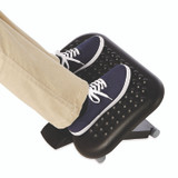 RUBBERMAID COMMERCIAL PROD. 4653 Height Adjusting Tilting Footrest, 18.13w x 14.25d x 4.13 to 6.63h, Charcoal