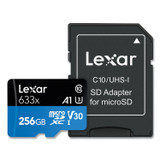 LEXAR MEDIA INC. MI256BBNL633 microSDXC Memory Card, UHS-I U1 Class 10, 256 GB