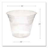 FABRI-KAL GC9OF Greenware Cold Drink Cups, Old Fashioned, 9 oz, Sugarcane, Clear, 50/Sleeve, 20 Sleeves/Carton