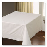 HOFFMASTER 210066 Tissue/Poly Tablecovers, 72" x 72", White, 25/Carton