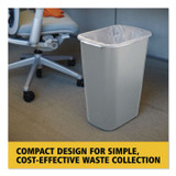 RUBBERMAID COMMERCIAL PROD. 295700GY Deskside Plastic Wastebasket, 10.25 gal, Plastic, Gray