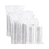 DART C16BCD PresentaBowls Bowl/Lid Combo-Paks, Dome Lid, 16 oz, Clear, Plastic, 63/Pack, 4 Packs/Carton