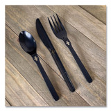 TEAM THREE GROUP WeGo 54101100 Spoon WeGo Polystyrene, Spoon, Plastic, Black, 1,000/Carton