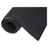 CROWN MATS & MATTING NR0046CH Needle-Rib Wiper/Scraper Mat, Rectangular, Charcoal Gray Ribbed Surface, 48" x 72"