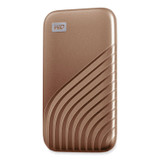 WESTERN DIGITAL TECH. WD AGF0010BGD MY PASSPORT External Solid State Drive, 1 TB, USB 3.2, Gold