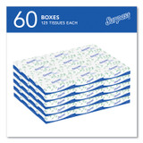 KIMBERLY CLARK Surpass® 21390 Facial Tissue for Business, 2-Ply, White, 125 Sheets/Box, 60 Boxes/Carton
