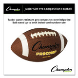 CHAMPION SPORT Sports CF300 Pro Composite Football, Junior Size, Brown