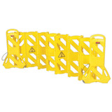 RUBBERMAID COMMERCIAL PROD. 9S1100YEL Portable Mobile Safety Barrier, Plastic, 13 ft x 40", Yellow
