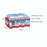CRYSTAL GEYSER WATER CO 35001 Alpine Spring Water, 16.9 oz Bottle, 35/Carton, 54 Cartons/Pallet