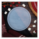 DART 32JLR Plastic Lids for Foam Cups, Bowls and Containers, Vented, Fits 12 oz to 60 oz, Translucent, 100/Pack, 10 Packs/Carton