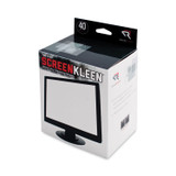 READ/RIGHT RR1305 Two Step ScreenKleen Wet and Dry Cleaning Wipes, 5 x 5, Unscented, 40/Box