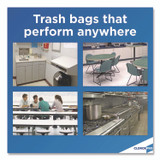 CLOROX SALES CO. Glad® 78526 CloroxPro ForceFlex Tall Kitchen Drawstring Trash Bags, 13 gal, 24 x 27.38, Gray, 100/Box