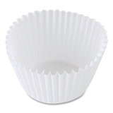 HOFFMASTER 610070 Fluted Bake Cups, 2.25" Diameter x 1.88" h, White, Paper, 500/Pack, 20 Packs/Carton