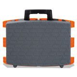 COSCO 11903BGO1E Folding Step Stool, 1-Step, 300 lb Capacity, 8.5" Working Height, Orange/Gray