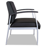 ALERA ML2219 Alera metaLounge Series Bariatric Guest Chair, 30.51" x 26.96" x 33.46", Black Seat, Black Back, Silver Base