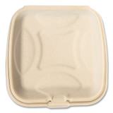 BOARDWALK HNGE991CNPFA Bagasse PFAS-Free Food Containers, 1-Compartment, 9 x 1.93 x 9, Tan, Bamboo/Sugarcane, 100/Sleeve, 2 Sleeves/Carton