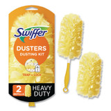 PROCTER & GAMBLE Swiffer® 08109KT Heavy Duty Dusters Starter Kit, 6" Handle with Two Disposable Dusters