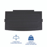 ICEBERG ENTERPRISES 92551 Rough n Ready Storage Cabinet, Three-Shelf, 33w x 18d x 66h, Black