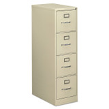 ALERA HVF1552PY Economy Vertical File, 4 Letter-Size File Drawers, Putty, 15" x 25" x 52"