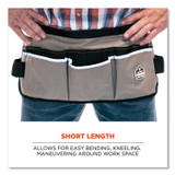 TENACIOUS HOLDINGS, INC. ergodyne® 13695 Arsenal 5706 13-Pocket Waist Apron, 13 Compartments, 23 x 9, Canvas, Gray