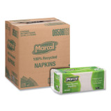 SOUNDVIEW Marcal® 6506 100% Recycled Luncheon Napkins, 1 Ply, 11.4 x 12.5, White, 400/Pack, 6 Packs/Carton