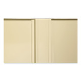 TENNSCO 7215BLK 72" High Standard Cabinet (Assembled), 30w x 15d x 72h, Black