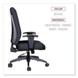 ALERA HPS4101 Alera Wrigley Series High Performance High-Back Synchro-Tilt Task Chair, Supports 275 lb, 17.24" to 20.55" Seat Height, Black