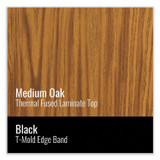 CORRELL, INC. 3060TF0695K4 Height-Adjustable Activity Tables, Rectangular, 60w x 30d x 19h, Medium Oak, 4/Pallet