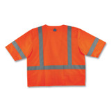 TENACIOUS HOLDINGS, INC. ergodyne® 22119 GloWear 8320Z Class 3 Standard Zipper Vest, Polyester, 4X-Large/5X-Large, Orange
