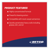 BETCO CORPORATION 4020400 FiberPRO Es-Steam Carpet Cleaner, Country Fresh, 1 gal Bottle, 4/Carton