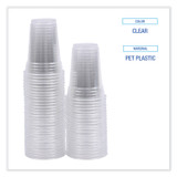 BOARDWALK PET9 Clear Plastic PET Cups, 9oz, 50/Sleeve, 20 Sleeves/Carton