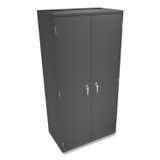 HON COMPANY SC2472S Assembled Storage Cabinet, 36w x 24.25d x 71.75, Charcoal