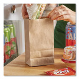 ROSS & WALLACE PAPER PRODUCTS, INC. GK2-500 Grocery Paper Bags, 2# Size, 30# Basis Weight, 4.13" x 2.63" x 7.88", Kraft, 500/Bundle