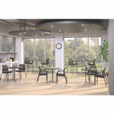 HON COMPANY BTX30LPR8 Between Seated-Height X-Base for 42" Table Tops, 32.68w x 29.57h, Silver