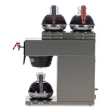 BUNN-O-MATIC 387000008 AXIOM DV-3 12-Cup Dual-Voltage Coffee Brewer with 3 Warmers, Silver/Black