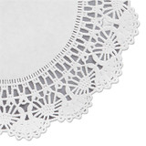 HOFFMASTER 500236 Cambridge Lace Doilies, Round, 8", White, 1,000/Carton