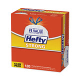 REYNOLDS FOOD PACKAGING Hefty® E84562CT Strong Tall Kitchen Drawstring Bags, 13 gal, 23.75" x 27", White, 120 Bags/Box, 3 Boxes/Carton