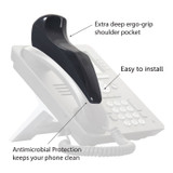 SOFTALK LLC 802M Softalk II Telephone Shoulder Rest, 2 x 6.75 x 2.5, Charcoal