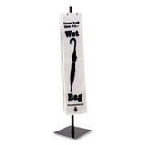 TATCO 57019 Wet Umbrella Bag Stand, Powder Coated Steel, 10w x 10d x 40h, Black