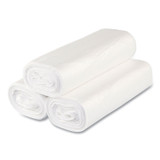 INTEGRATED BAGGING SYSTEMS Inteplast Group S334016N High-Density Commercial Can Liners, 33 gal, 16 mic, 33" x 40", Clear, Interleaved Roll, 25 Bags/Roll, 10 Rolls/Carton