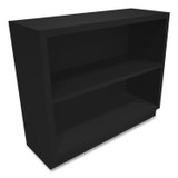 HON COMPANY S30ABCP Metal Bookcase, Two-Shelf, 34.5w x 12.63d x 29h, Black