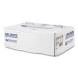 INTEGRATED BAGGING SYSTEMS Inteplast Group S386014N High-Density Commercial Can Liners, 60 gal, 14 mic, 38" x 60", Clear, Interleaved Roll, 25 Bags/Roll, 8 Rolls/Carton
