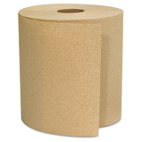 GEN 1825 Hardwound Roll Towels, 1-Ply, 8" x 800 ft, Brown, 6 Rolls/Carton
